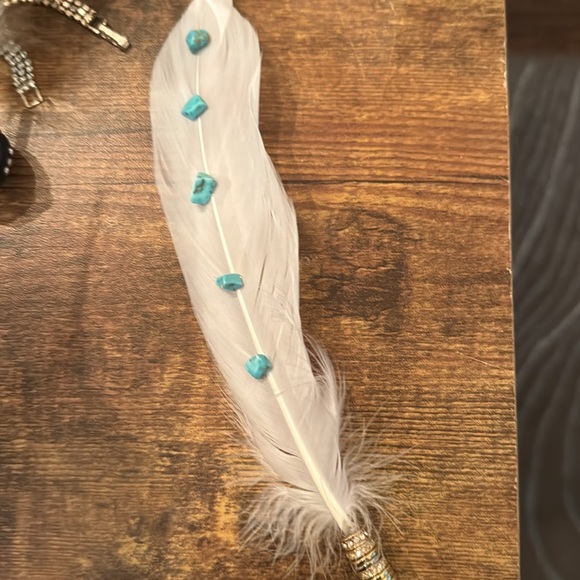 Hat feathers, gifts, decor feathers, western feathers, rhinestones, pearls - Picture 8 of 8